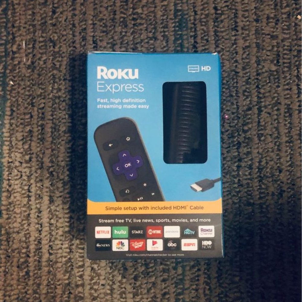 used ROKU remote still in blue box it came with - very good condition!